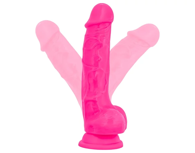 Blush Neo - tapadókorongos dildó - 19cm (pink)