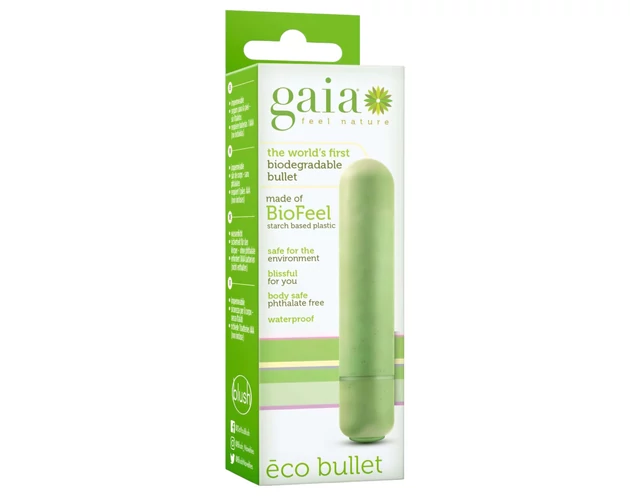 Gaia Eco M - környezetbarát rúdvibrátor (zöld) - közepes