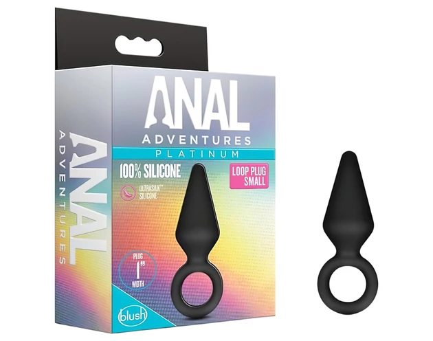 Anal Adventures Platinum S - anál plug (fekete) - kicsi
