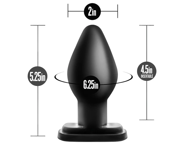 Anal Adventures XL - extra nagy anál plug (fekete)