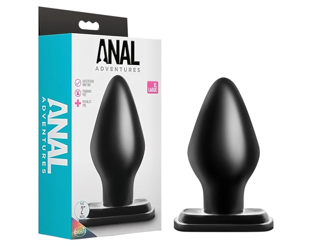 Anal Adventures XL - extra nagy anál plug (fekete)