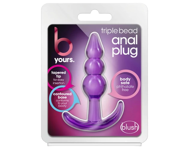 B Yours - gömbös anál plug (lila)