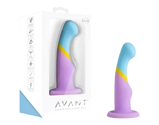 Avant Heart of Gold - tapadókorongos dildó (színes)