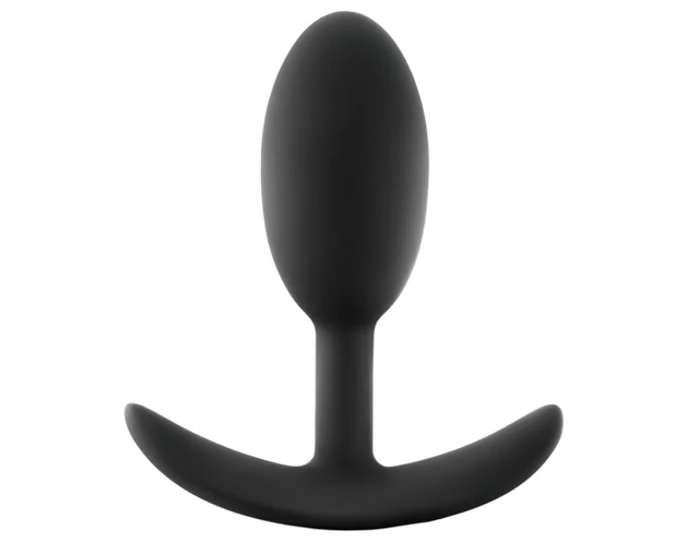Anal Adventures Platinum M - anál plug - fekete (közepes)