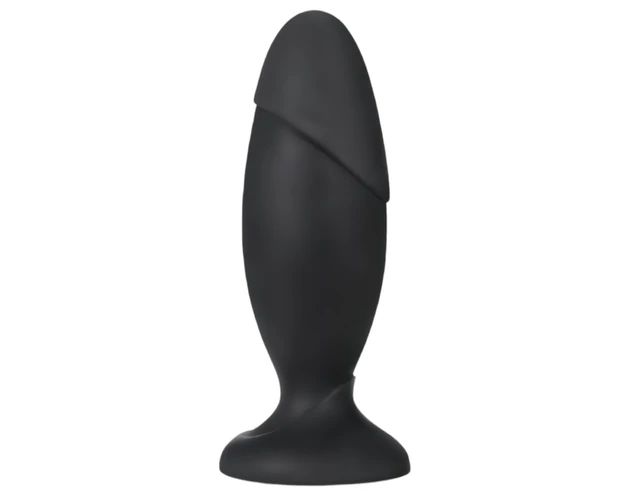 Anal Adventures Platinum Rocket - nagy anál plug (fekete)