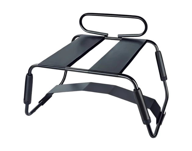 Temptasia - szex szék vibrátorral (fekete-natúr)