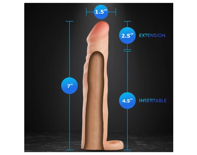 Performance Plus 2,5 - heregyűrűs péniszköpeny (natúr)