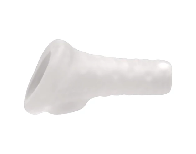 Perfect Fit Breeder - nyitott péniszköpeny (10 cm) - fehér