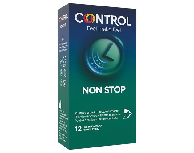 Control - bordázott késleltető hatású óvszer (12db)