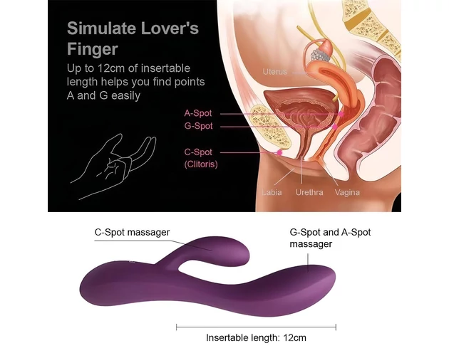 Engily Ross Bacall 2.0 - csiklókaros G-pont vibrátor (lila)