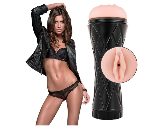 JamyJob - élethű műpunci tokban (fekete-natúr)