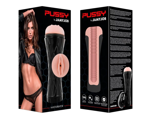 JamyJob - élethű műpunci tokban (fekete-natúr)