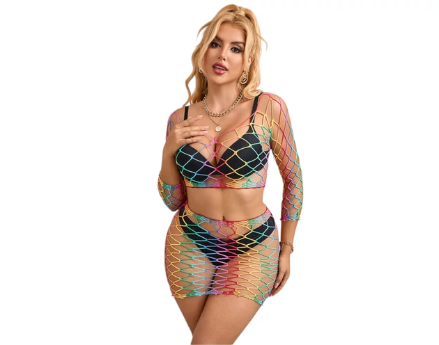 Subblime 952440 - szivárvány necc szett - S-L