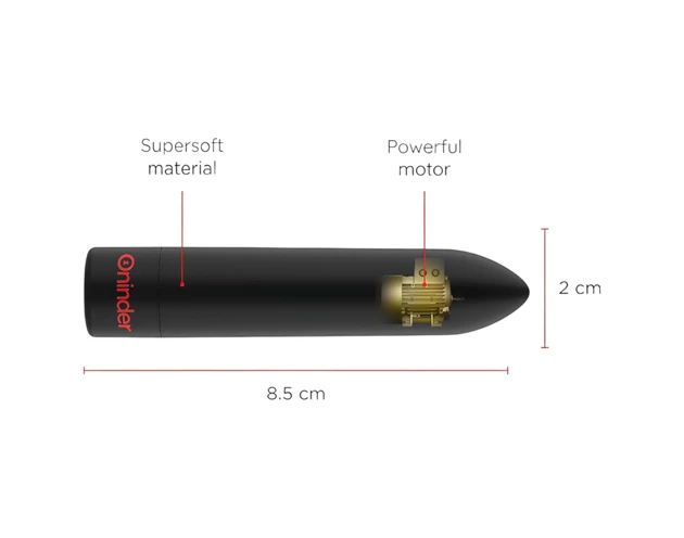 Oninder - okos mini vibrátor (fekete)