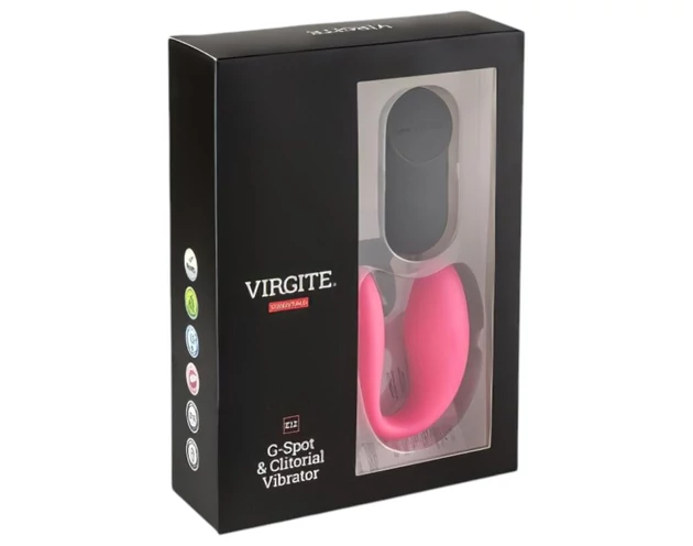 Virgite - távirányítós párvibrátor (fekete-pink)