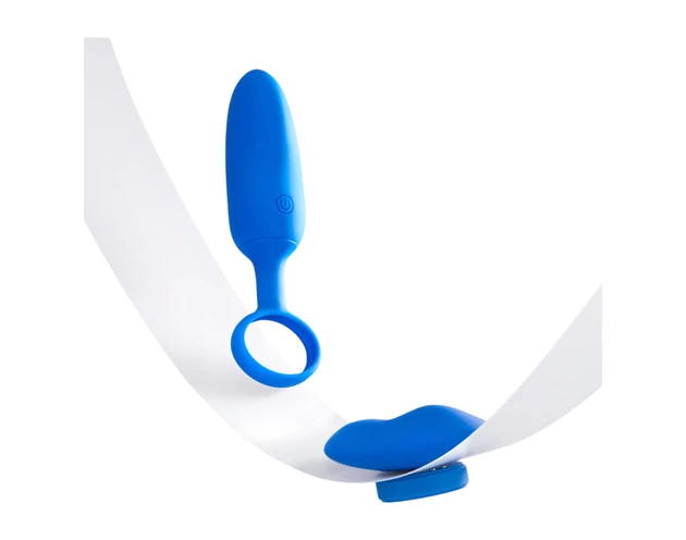 Platanomelón Mobi - akkus, rádiós vibrátor szett - 2 részes (kék)