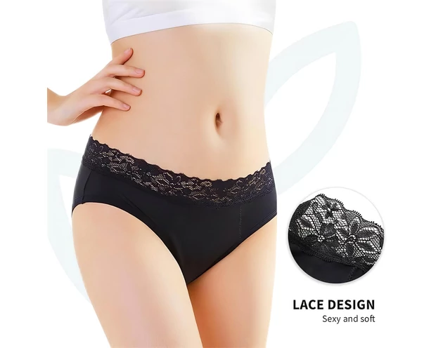 Adalet Natura Super - menstruációs bugyi (fekete)