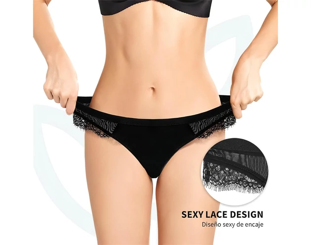 Adalet Flora Normal - menstruációs bugyi (fekete)