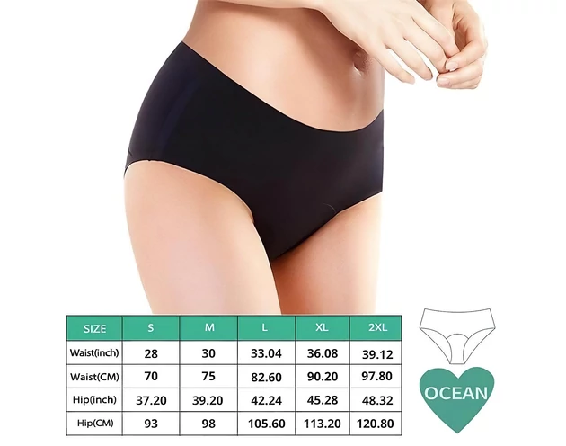 Adalet Ocean Normal - menstruációs bugyi (fekete)