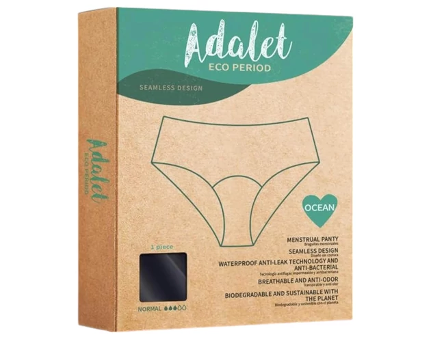 Adalet Ocean Normal - menstruációs bugyi (fekete)