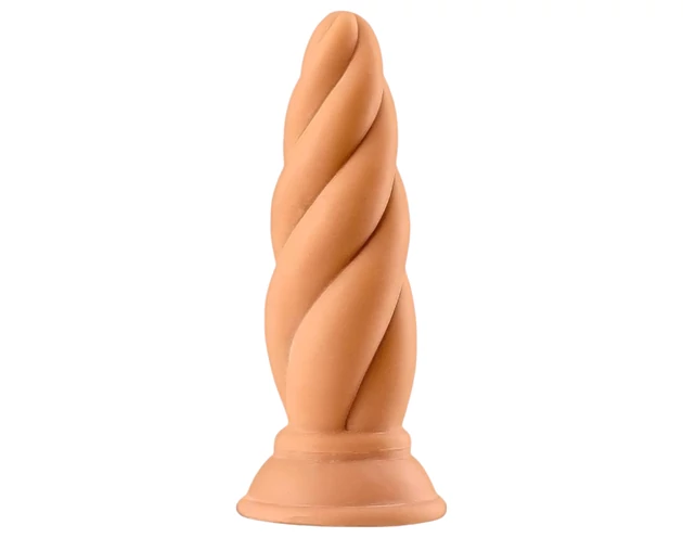Max & Co Felix - csavaros anál plug - 15cm (natúr)
