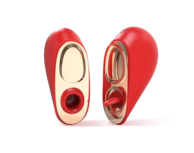 INTOYOU Heart - akkus, léghullámos 2in1 csiklóizgató (piros)