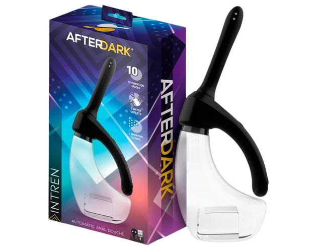 Afterdark - automata, vibrációs anál tisztító (átlátszó)