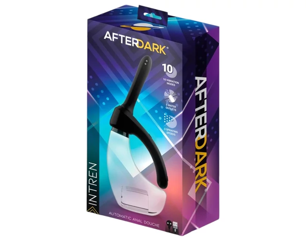 Afterdark - automata, vibrációs anál tisztító (átlátszó)