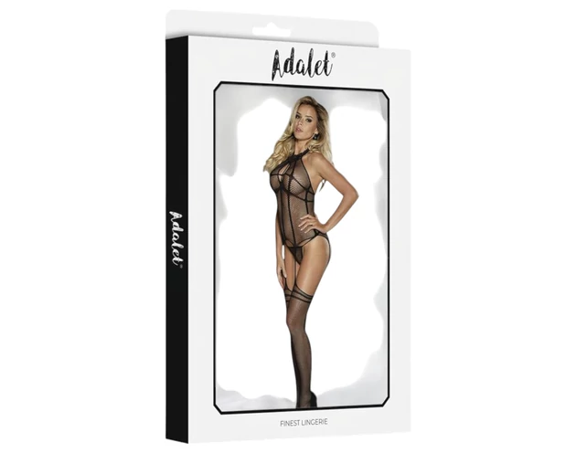 Adalet Mia - nyakpántos necc szett - (fekete)