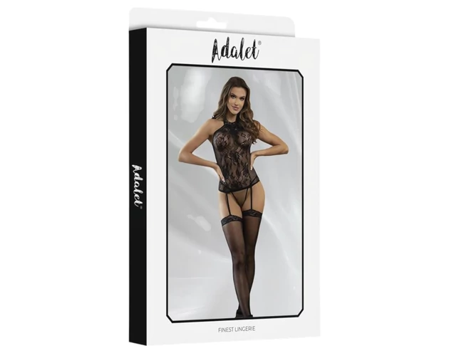 Adalet Nicole - csipkés necc szett - (fekete)