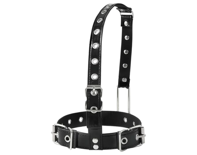 Latetobed - nyakörv orrkampóval (fekete)