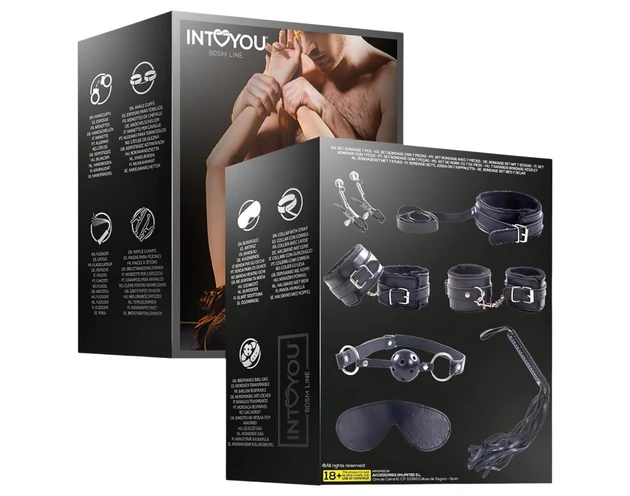 INTOYOU - BDSM kezdő szett - 7 részes (fekete)