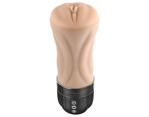Zero Tolerance Tight Lipped - szívó-rezgő műpunci (natúr)