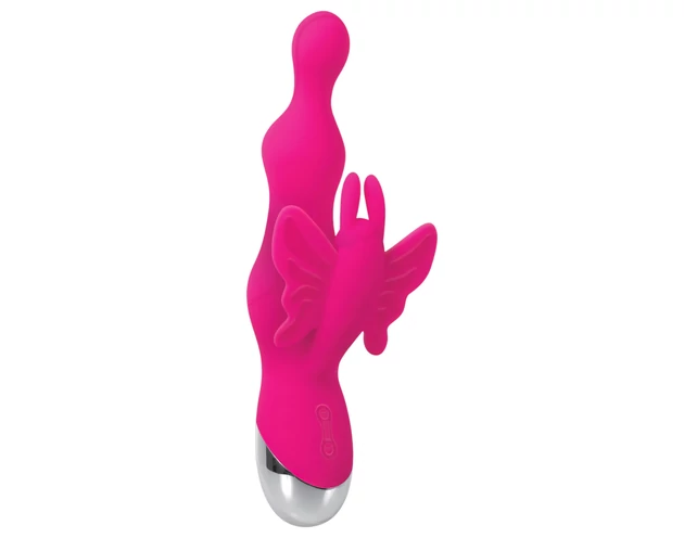 Evolved - gyöngyös, csiklókaros vibrátor (pink)