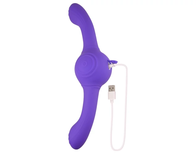 Evolved Our Gyro Vibe - akkus, rázó dupla vibrátor (lila)