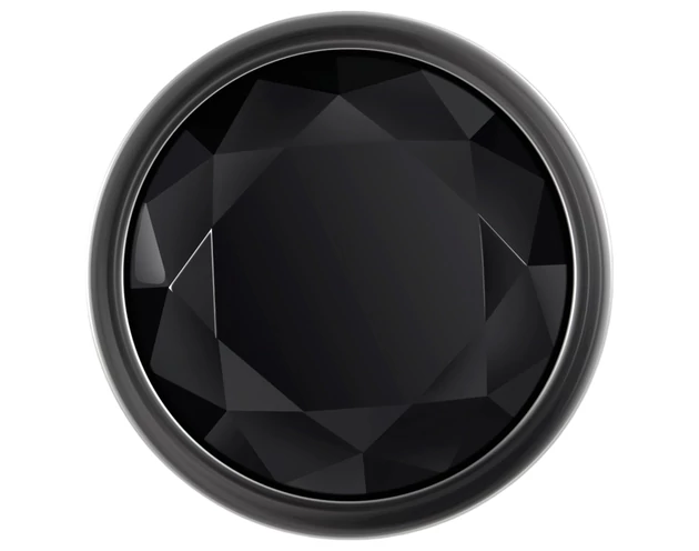 Evolved Black Gem - fém anál plug szett, fekete kővel (ezüst)