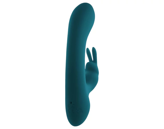 Playboy Rabbit - akkus, vízálló csiklókaros vibrátor (türkiz)