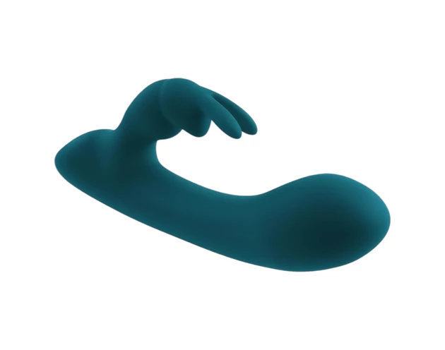 Playboy Rabbit - akkus, vízálló csiklókaros vibrátor (türkiz)