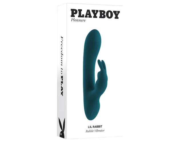 Playboy Rabbit - akkus, vízálló csiklókaros vibrátor (türkiz)