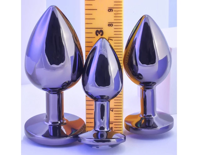 Playboy - anál plug szett - 3 részes (ezüst)