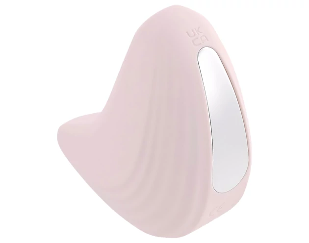 Playboy Palm - akkus, vízálló 2in1 csikló vibrátor (pink)