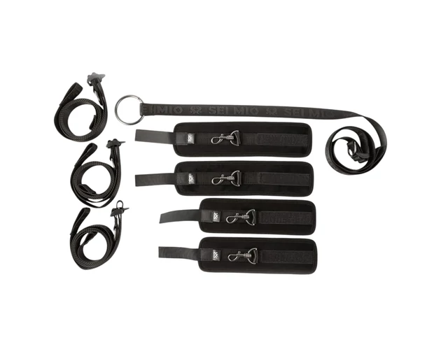 Sei Mio - ágyhoz kötöző szett (fekete)