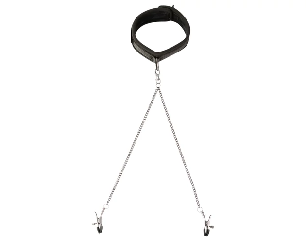 Sei Mio - nyakörv és bimbócsipesz (fekete)