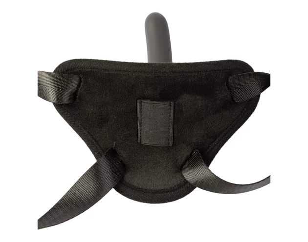 Sei Mio - felcsatolható dildó hámmal - 12,5 cm (fekete)