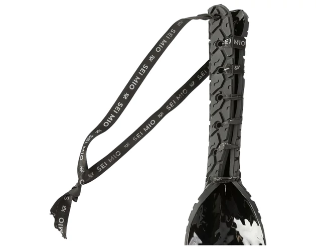 Sei Mio - kerék mintás paskoló (fekete)