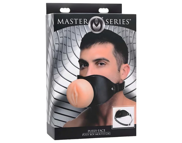 Master Series Pussy Face - szájpecek (natúr)