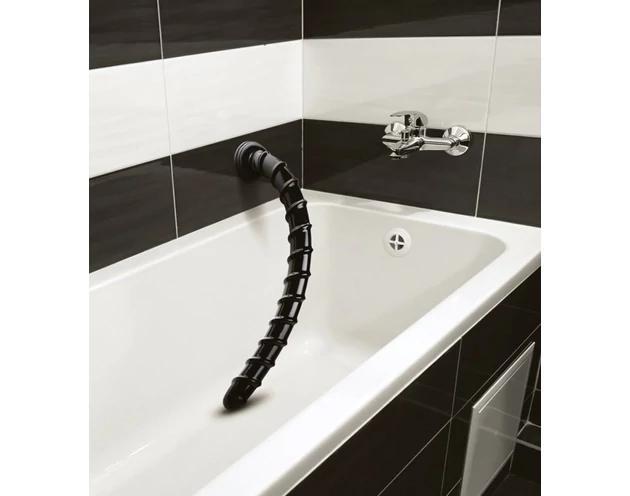 Hosed Swirl Anal Snake 18 - anál dildó (fekete)