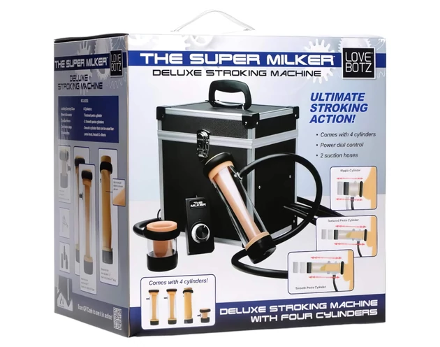 The Super Milker - automatikus deluxe maszturbátor (fekete)