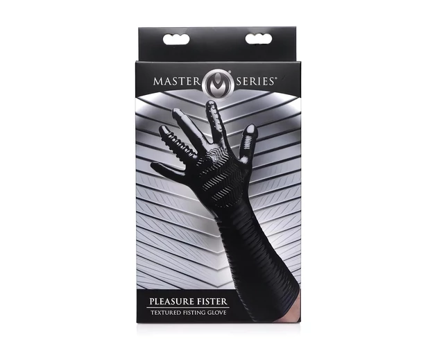 Pleasure Fister - textúrált öklöző kesztyű (fekete)