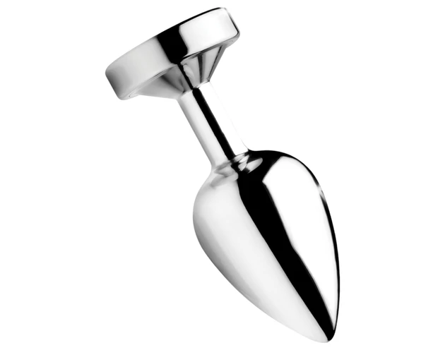 Booty Sparks - világító anál plug - nagy (ezüst)